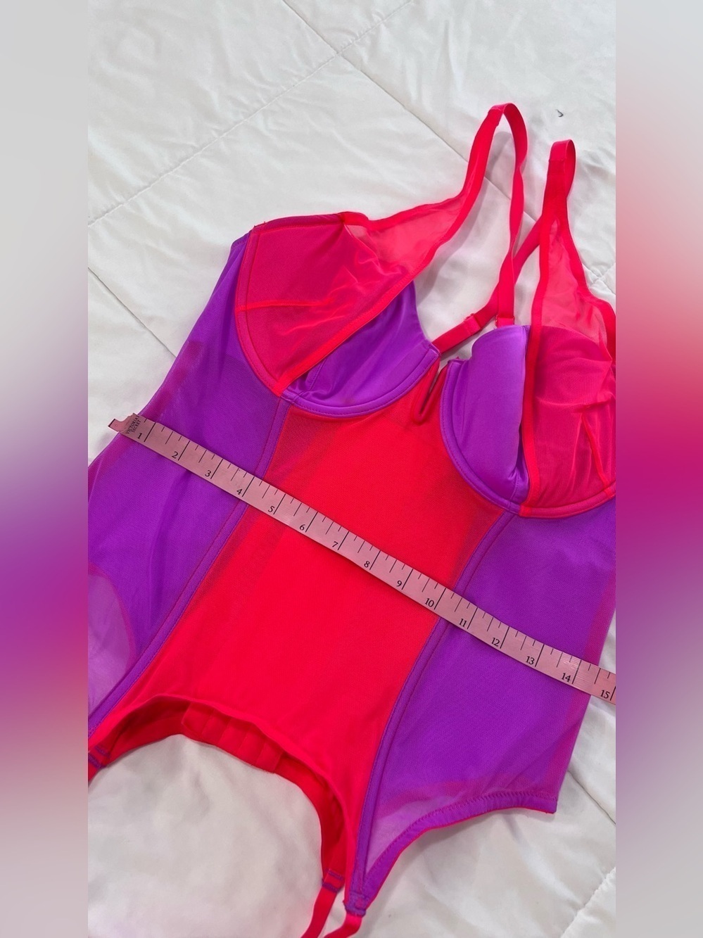 Savage X Fenty I Dare Hue Mesh Bustier size L - Picture 8 of 15